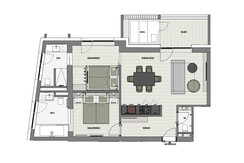 Grundriss Deluxe App. 103, 203, 303