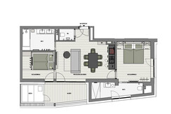 Grundriss Panorama Suite 101, 201, 301