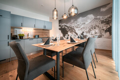 Kitchen with cosy dining table