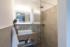 Modern bathroom with shower