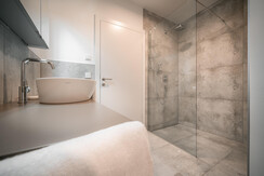 Bathroom with rain shower