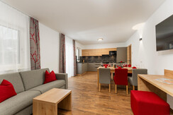 Kitchen and living room