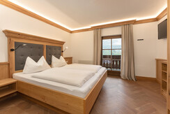 Bedroom 1 with double bed & tv