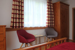 Sitzecke im Doppelzimmer