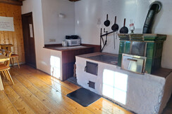 der Holzherd in der Hinterhabneralm