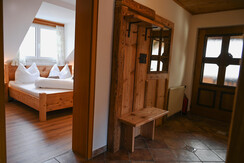 Blick ins Schlafzimmer