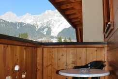 Balkon - Aussicht einer der Einraumwohnungen