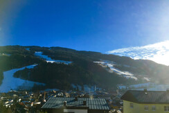 view from the balcony Planai in the winter 