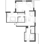 obrázek Apartmán, sprcha, WC, 2 místnosti na spaní