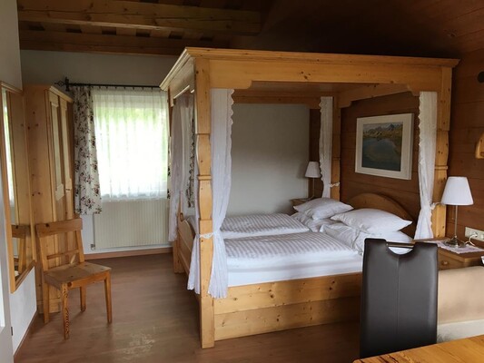 Schlafbereich Himmelbettapartment | © Anna Simonlehner