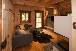 Mountain Hideaway Lodge - Wohnzimmer