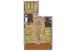 Skizze Appartement-Suite Hochwurzen