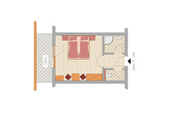 Zimmerskizze Doppelzimmer