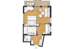 Zirbensuite Beispiel Grundriss 1