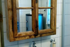 Badezimmer in der Hütte 