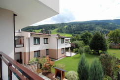 Ausblick auf die Planai von der Terrasse