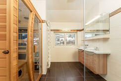 Penthouse bathroom with infrared cabin