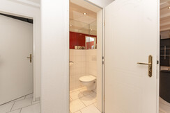 Separate toilet in the basement