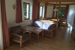 Wohnzimmer mit Schlaf Couch