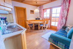 Küche und Wohnraum Appartement Dachstein