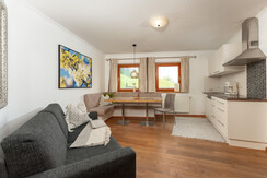kitchen and dining area