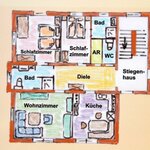 Bild von Apartment/2 Schlafräume/Dusche, WC