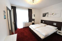 Bedroom with one double bed each