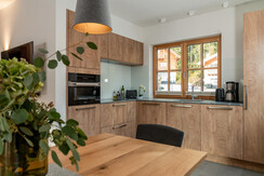 kitchen with high-quality equipment with Miele equipment