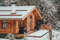 Snow landscape chalet 8