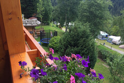 Appartement Balkon mit Ausblick Campingplatz