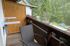 Balkon mit Ausblick Campingplatz