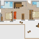 obrázek Apartmán, sprcha, WC, 2 místnosti na spaní