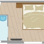 obrázek double room with shower, WC