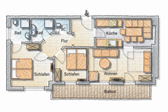 Grundriss App. Ennstal