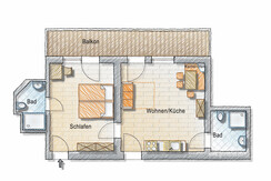 Grundriss App. Schladming