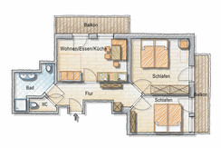 Grundriss App. Dachstein