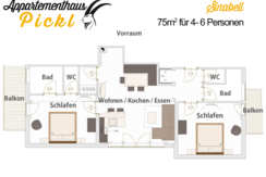 Appartement - Sinabell (Dachgeschoß)