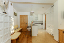 Open kitchen/living room