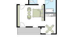 Zimmer Grundriss_Ramsauhof_Appartement Krippenstei