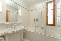 Bathroom in the larch double room