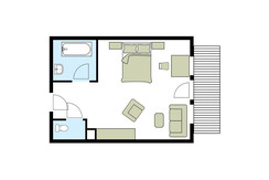 Zimmer Grundriss_Ramsauhof_Doppelzimmer Sinabell