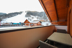 Kleiner Balkon mit Aussicht