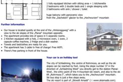 Půdorys bytu pro 4-5 osob.