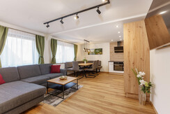 Kitchen and living room