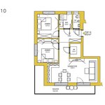 obrázek Apartmán, sprcha, WC, 2 místnosti na spaní