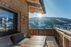 Balkonmöbel mit Wärmestrahler