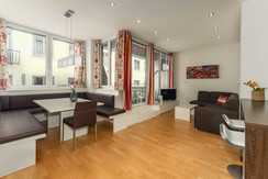 Top 4 kitchen with dinette and sofa