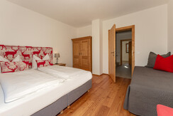 Bedroom with a third bed on the ground floor