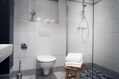 Bathroom with shower and toilet