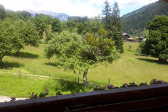 Ausblick vom Balkon